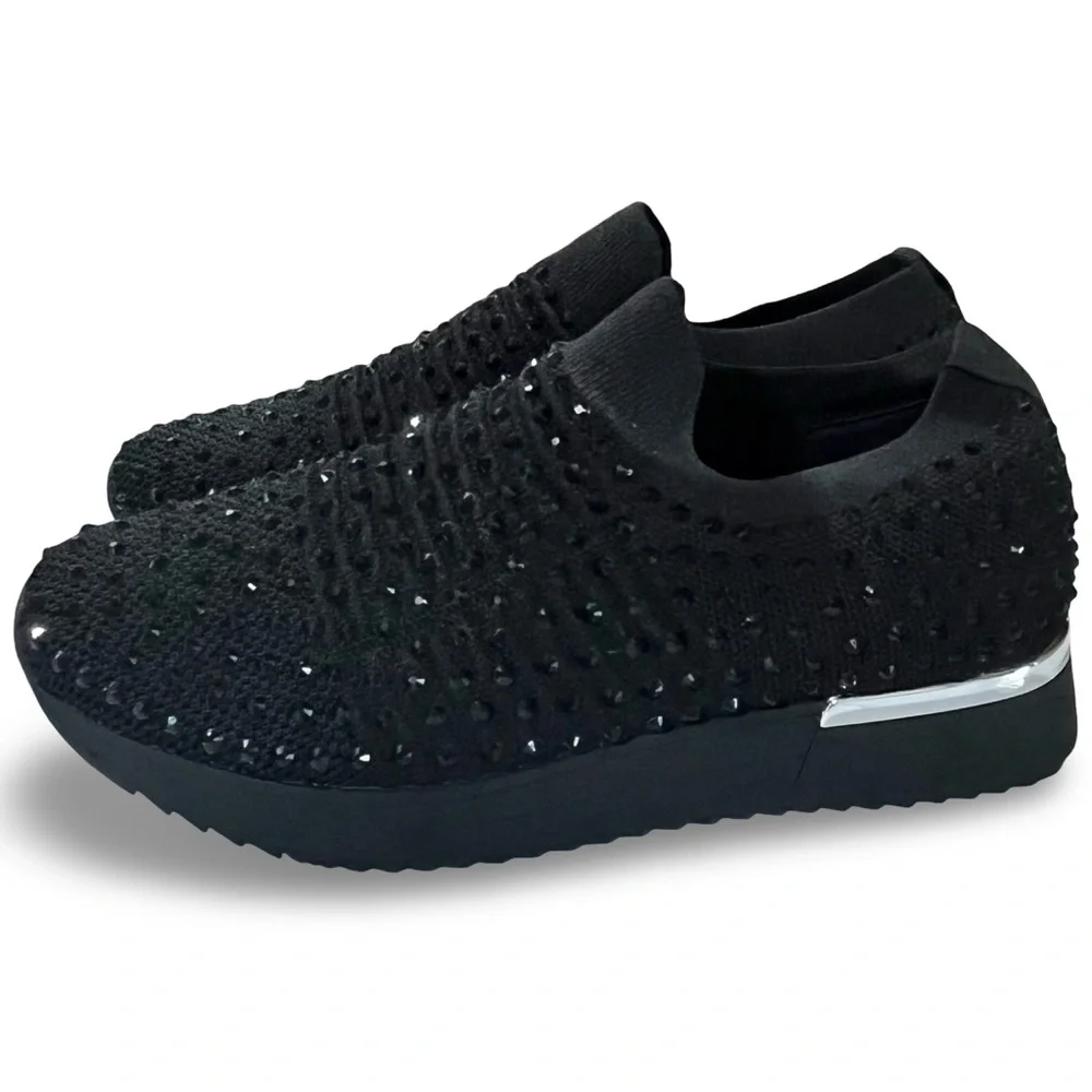 Kenneth Cole Reaction Women's Cameron Jewel Jogger Slip-On Sneaker Size 8.5 - Picture 4 of 7